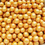 Natural Color Orange Dragees Edible Pearls 6mm cake cupcake decorations