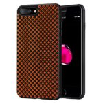 Hanlesi iPhone 7 Plus Case , Dissipate heat PC Texture Hit color design phone case, Fashion Multi radiating hole design for Apple iPhone 7 Plus 5.5 inches protective cover black