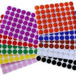 Color Coding Labels ~ 3/4″ diameter (11/16 – 17mm) Round Dot Stickers 10 colors combination – Black, White, Red, Green, Yellow, Pink, Red, Orange, Brown and Blue – 576 pack
