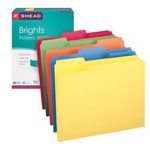 Smead File Folder, 1/3-Cut Tab, Letter Size, Assorted Colors, 100 per Box, (11943)