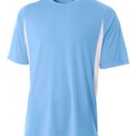 A4 Adult Cooling Performance Color Block Short Sleeve Crew