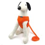 Alfie Pet by Petoga Couture – Joyce Step-in Harness and Leash Set – Color: Orange, Size: Medium