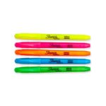 Sharpie 27075 Accent Pocket Style Highlighter, Assorted Colors, 5-Pack