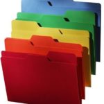 Find It All Tab File Folders, Letter Size, 5 Color Assortment, 80 Folders per Pack (FT07070)