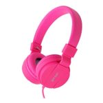 ONTA gorsun Foldable On Ear Audio Adjustable Lightweight Headphone for kids Cellphones Smartphones Iphone Laptop Computer Mp3/4 Earphones (pink)