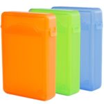 iKross 3 Colors Package – 3.5 Inch IDE/SATA HDD Storage Protection Boxes – Orange,Green and Blue