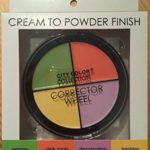 City Color Cream to Powder Finish Corrector Wheel Green Orange Yellow Purple