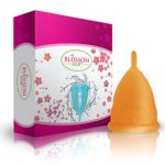 Blossom Menstrual Cup; Love it or your Money Back! More Color choices (Large, Orange)