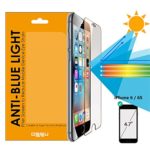 ORANGE Anti-Blue Light Screen Protector, Block 88% Harmful Blue Light, Orange Color is the Best Color for Eye Protection – iPhone 6/6S (4.7″) NOT for PLUS model