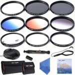 K&F Concept 77mm Lens Filter Kit Slim UV Slim CPL Circular Polarizing Macro Close up +4 +10 Slim Graduated Color Orange Blue Grey Point Star 6 Filters For Nikon D70 D90 D7100 D3200 D7000 D5100 Camera with 24-70mm 10-24mm 16-35mm 18-35mm 70-200mm Lens + Cleaning Pen + Cleaing Paper + Cleaning Cloth + Lens Cap + Cap Keeper + Filter Bag