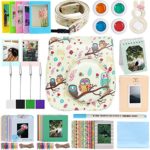 Katia 11 Piece of Fujifilm Instax Mini 8 Accessories (Case/ Albums/ Close Up Lens/ Filters/ Stickers/ Frame/ Cleaning Cloth/ Pen/ Photo Holder) for Fujifilm Instax mini 8/ 8+/ 9 Camera (Owls)