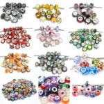 Pack of 10 Beads You Choose Colors Glass Lampwork Murano Glass Beads For Snake Chain Bracelets. (Select Your Color From the Menu)