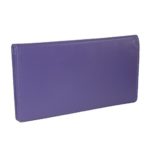 CTM Women’s Leather Basic Checkbook Cover in Fashion Colors