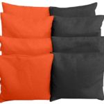 Regulation Size Cornhole Bags (Set of 8) – Choose Your Colors (Orange & Black)