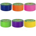 Duck Brand Duct Tape Multi-Color 6 Pack, Bright Colors (Pink, Yellow, Orange, Blue, Purple, Green)