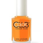 Color Club Poptastic Neons Nail Polish, Yellow, Psychedelic Scene, 0.5 Ounce
