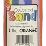 Hygloss Products, Colored Craft Sand in No-Mess Bottle, 1-Lb. Orange