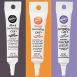 Wilton Halloween Colors Ready-To-Use Gel Tube Set (Black, Orange & Violet 0.75 oz.Tubes)