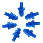 Ewandastore Silicone Earplugs Swimmers,10 Pairs(20PCS) Soft and Flexible Ear Plugs for Swimming or Sleeping ,Available in 6 Colors