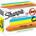 Sharpie Tank Style Highlighters, Chisel Tip, Fluorescent Orange, Box of 12