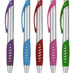 Stylus Pen, 2 in 1 Capacitive Stylus & Ballpoint click Pen with Comfort Grip For Universal touchscreen Devices,Tablets,iPad, iPhone 6,6 Plus, iPod, Android, Samsung Galaxy (Silver 5 Pack)