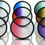 Opteka 58mm HD Multicoated Graduated Color Filter Kit For Digital SLR Cameras Includes: Red, Orange, Blue, Yellow, Green, Brown, Purple, Pink and Gray ND Filters