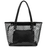 Micom Cute Neno Candy Color Polka Dot Clear Beach Tote Shoulder Handbag