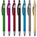 Stylus for touch screens Pen with Ball Point Pen,for Universal Touch Screen Devices, for phones, Ipads,Tablets, iphone, Samsung Galaxy etc.,Assorted Colors (12 Pack)