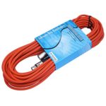 Male to Female 3 Pin XLR Mic Microphone Cable (25ft, Orange)