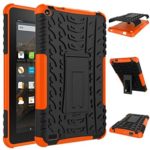 SMYTShop Hybrid Hard Case Cover and Self Stand for Kindle Fire HD7 2015 (Orange)