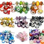 Pro Jewelry Pack of 10 or 20 Assorted or Colors Glass Beads Charms for Bracelets