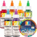 Chefmaster by US Cake Supply Liqua-Gel 2.3-Ounce Neon Cake Decorating 6-Color Kit