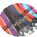 Muxico 1 PC High Quality Nylon Guitar Strap,9 Colors,Orange