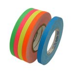 JVCC Gaff-Color-Pack Gaffers Tape Multi-Pack: 1/2 in. x 50 yds. 5 Rolls/Pack (Fluorescent Blue, Fl. Green, Fl. Orange, Fl. Pink, Fl. Yellow)