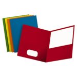 Oxford Twin Pocket Folders, Letter Size, Assorted Colors, 25 per Box (57513)