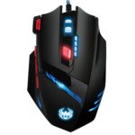 AMIR Gaming Mouse for Christmas Gifts, with 9200 DPI High Precision, 6 Adjustable DPI 1000-9200, USB Wired Optical Mouse with 8 Weights + 6 Changing LED + 8 Buttons for Laptop/ PC/ MacBook/ Computer