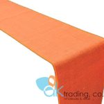 AK-Trading Hessian Orange Color Jute Burlap Table Runner – ORANGE (12″x60″)