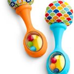 Fisher-Price Rattle ‘n Rock Maracas, Blue/Orange