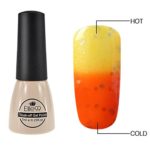 Elite99 Chameleon Temperature Changing Colour Nail Lacquers Soak Off UV LED Gel Polish Glitter Orange to Yellow