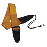 Performance Plus GS1O Electric or Acoustic Orange Guitar Strap Including Ties for Acoustics