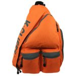 Reflective Sling Backpack Bright Body Bag Student Daypack Bookbag Safety Orange