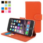 Snugg Leather Wallet Case for iPhone 6 / 6S – Orange