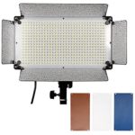 Neewer 500 LED Photo Studio Lighting Panel, Diffuser, 2 Color Filters(Orange and Blue) and 4 Dimmer Switch for Canon Nikon Pentax Panasonic Sony Samsung Olympus and Other Digital DSLR Cameras
