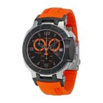 Tissot Men’s T0484172705704 T-Race Two-Tone Stainless Steel Watch with Orange Rubber Band