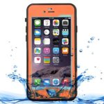Wkae For iPhone 7 Professional and Powerful Dustproof Shatter-resistant Shockproof IPX8 Waterproof Ultra-thin Protective Case with Lanyard For iPhone 7 ( Color : Orange )
