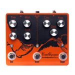 EarthQuaker Devices Hoof Reaper Octave Fuzz Limited Edition Orange with custom color knobs