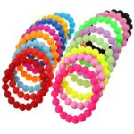 Silicone Bead Bracelet for Adult and Kids 19 Colors for Choice