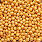 Natural Color Pearlized Orange Micro Balls Edible Pearls 4mm cake cupcake decorations