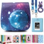 CAIUL 7 in 1 Fujifilm Instax Mini 8 8+ 9 Camera Accessories Bundles (Galaxy Starry Sky Mini 8 Case / Mini Album / Close-up Selfie Lens / Colors Filters / Wall Hang Frames / Film Frame /Film Stickers)