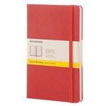 Moleskine Classic Notebook, Large, Squared, Coral Orange, Hard Cover (5 x 8.25)